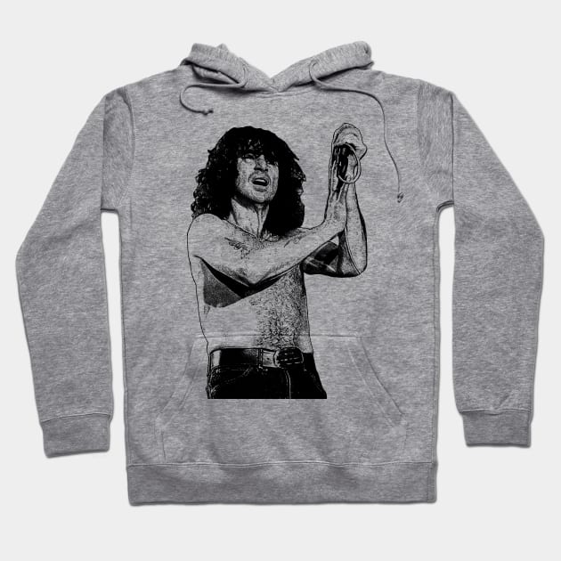 Retro Bon Scott Hoodie by tykler